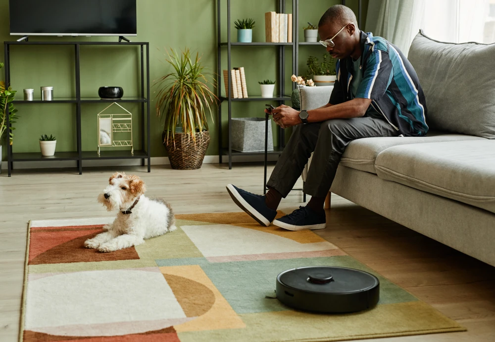 robot vacuum cleaner sweeping and mopping