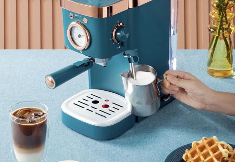 espresso machine with milk frother and grinder