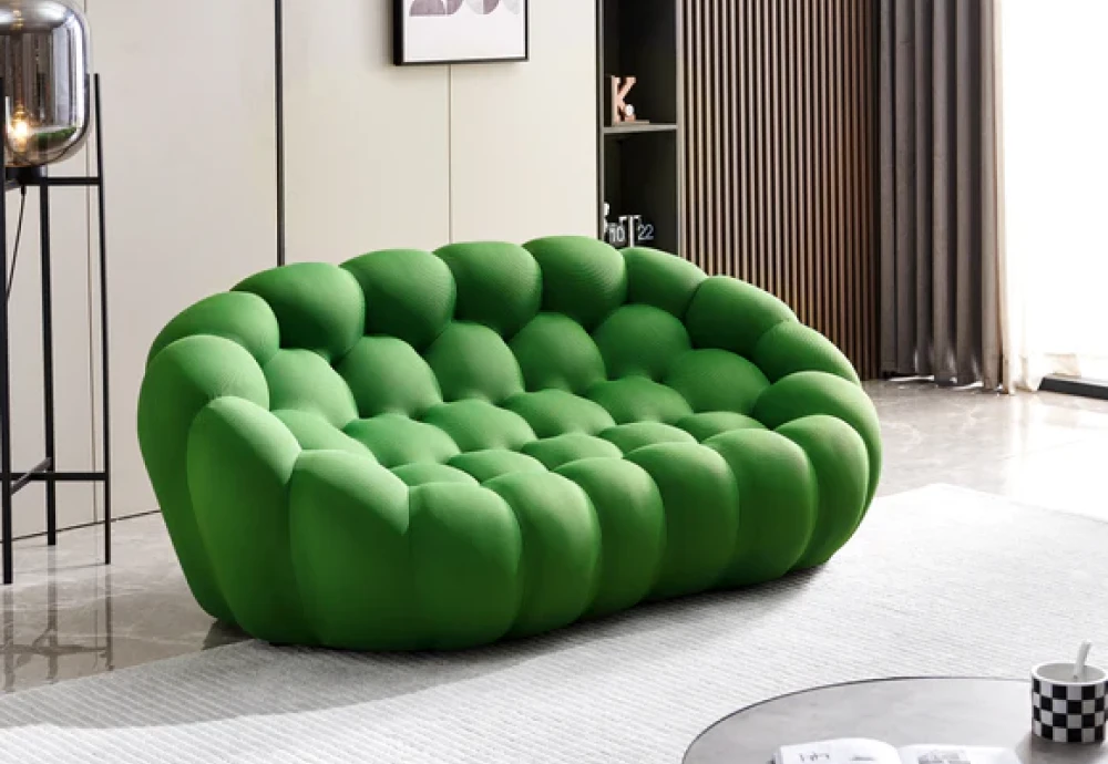 bubble 2 curved 3 4 seat sofa