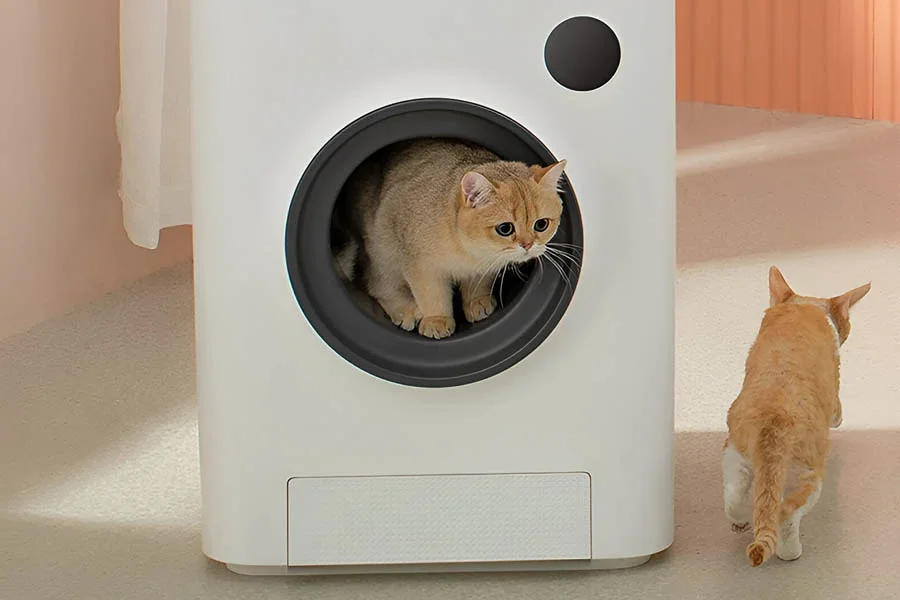 semi automatic cat litter box