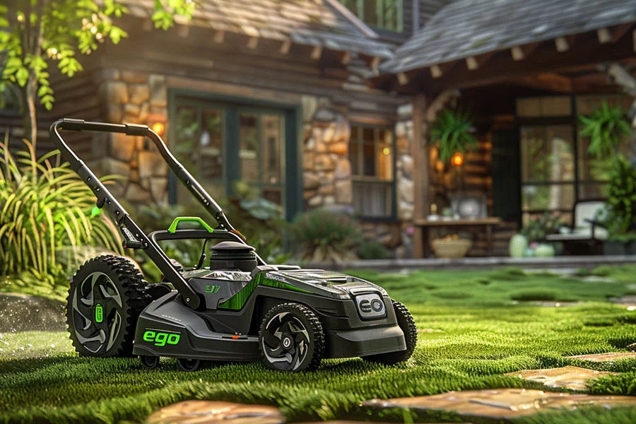 self propelled battery powered lawn mower