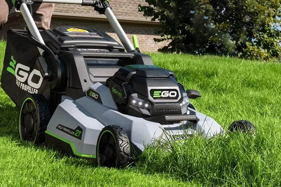 battery operated push lawn mower