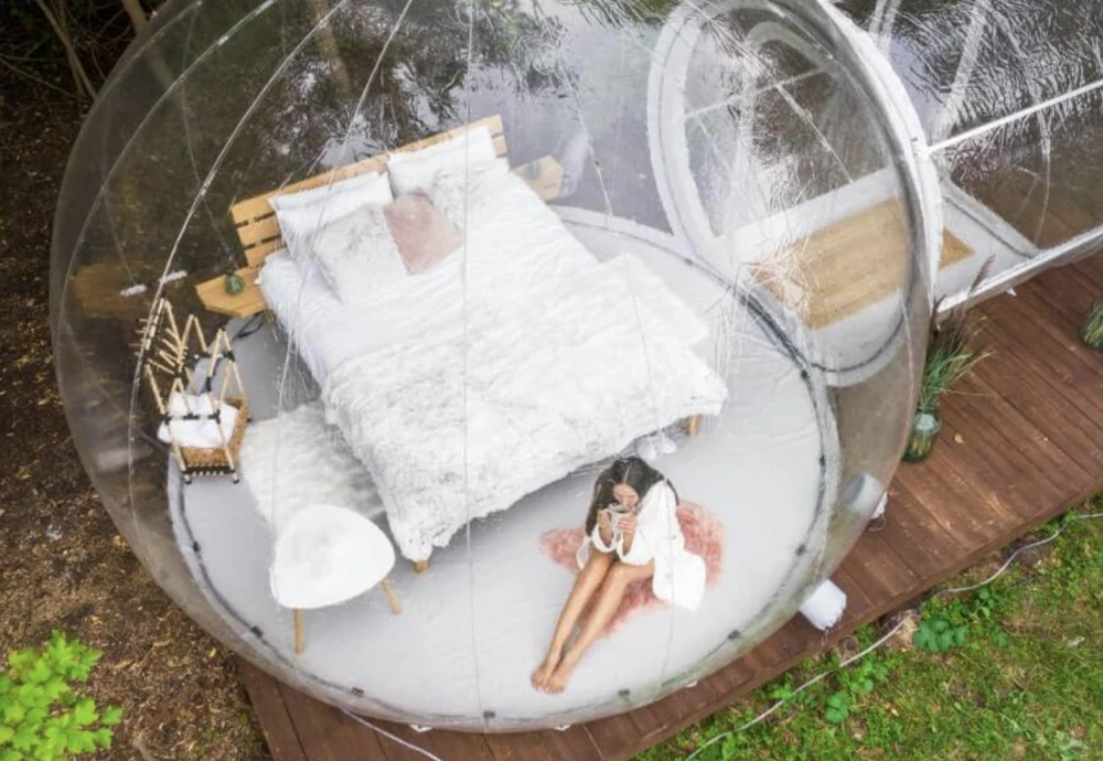 how to use a bubble tent