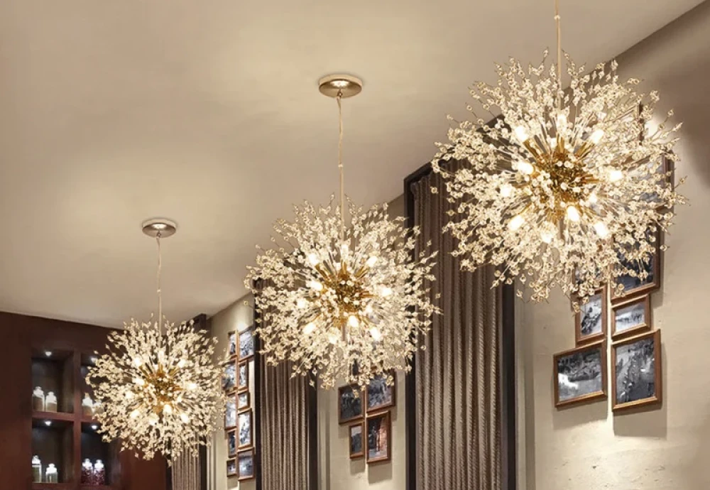 High Ceiling Crystal Chandelier